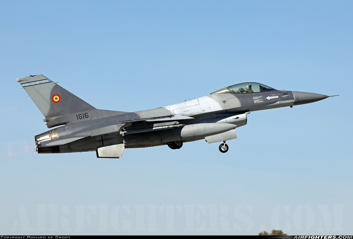 Romania - Air Force General Dynamics F-16AM Fighting Falcon 1616 at Andravida (Pyrgos -) (PYR / LGAD), Greece