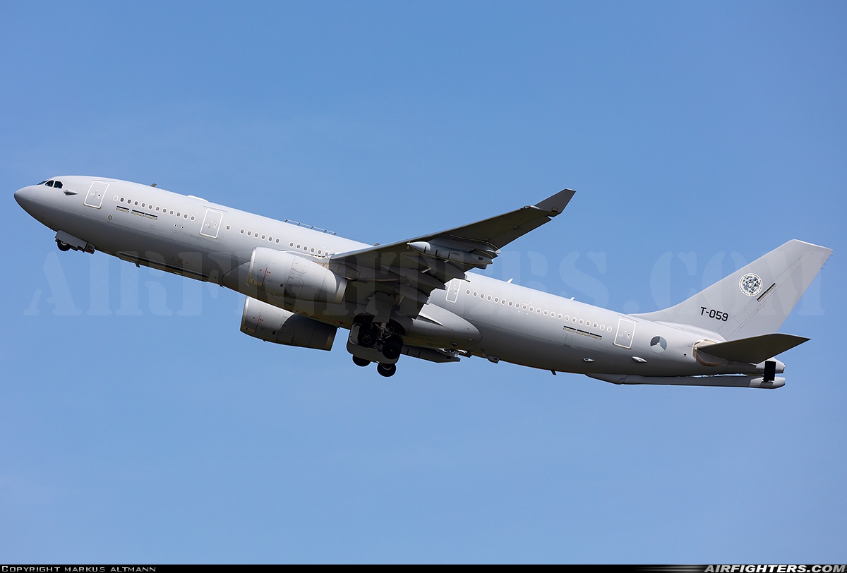 Netherlands - Air Force Airbus KC-30M (A330-243MRTT) T-059 at Cologne / Bonn (- Konrad Adenauer / Wahn) (CGN / EDDK), Germany
