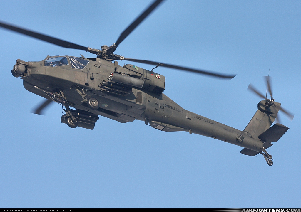 Netherlands - Air Force Boeing AH-64DN Apache Longbow Q-23 at Breda - Gilze-Rijen (GLZ / EHGR), Netherlands