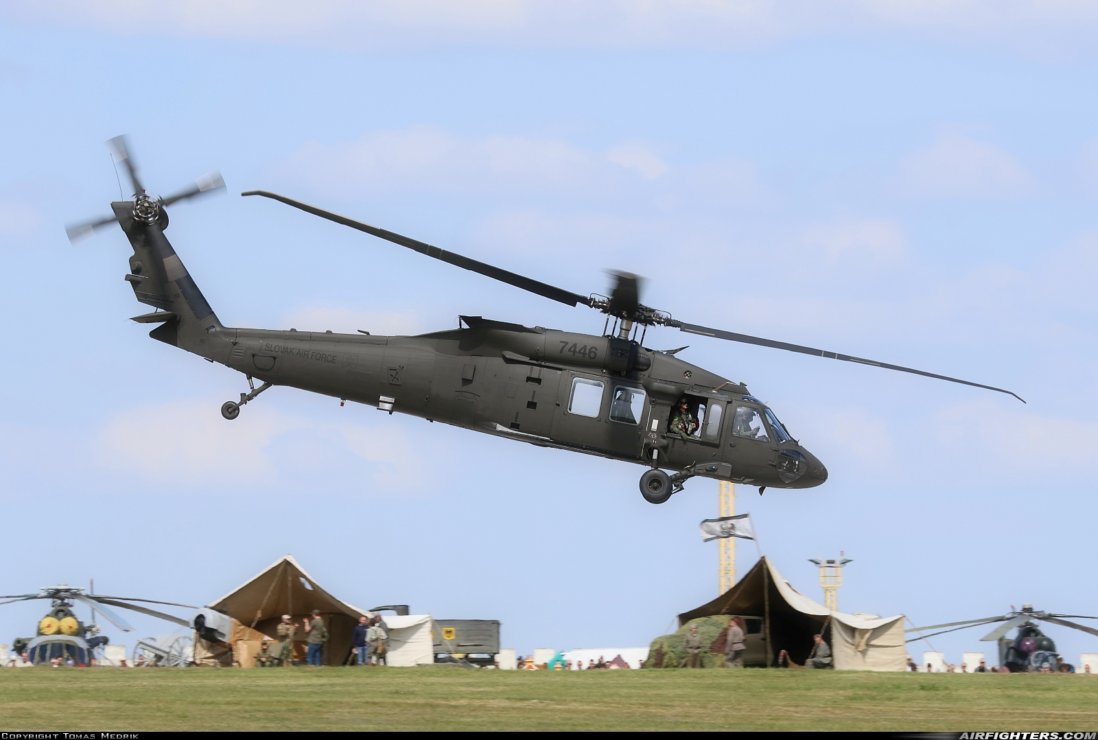 Slovakia - Air Force Sikorsky UH-60M Black Hawk (S-70A) 7446 at Namest nad Oslavou (LKNA), Czech Republic
