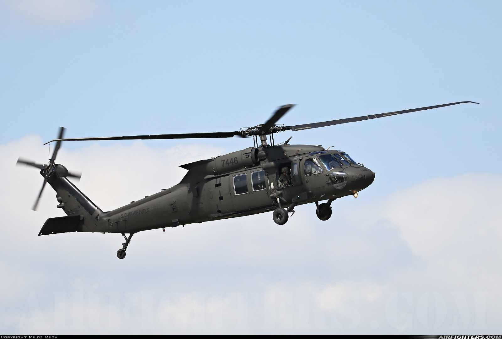 Slovakia - Air Force Sikorsky UH-60M Black Hawk (S-70A) 7446 at Namest nad Oslavou (LKNA), Czech Republic