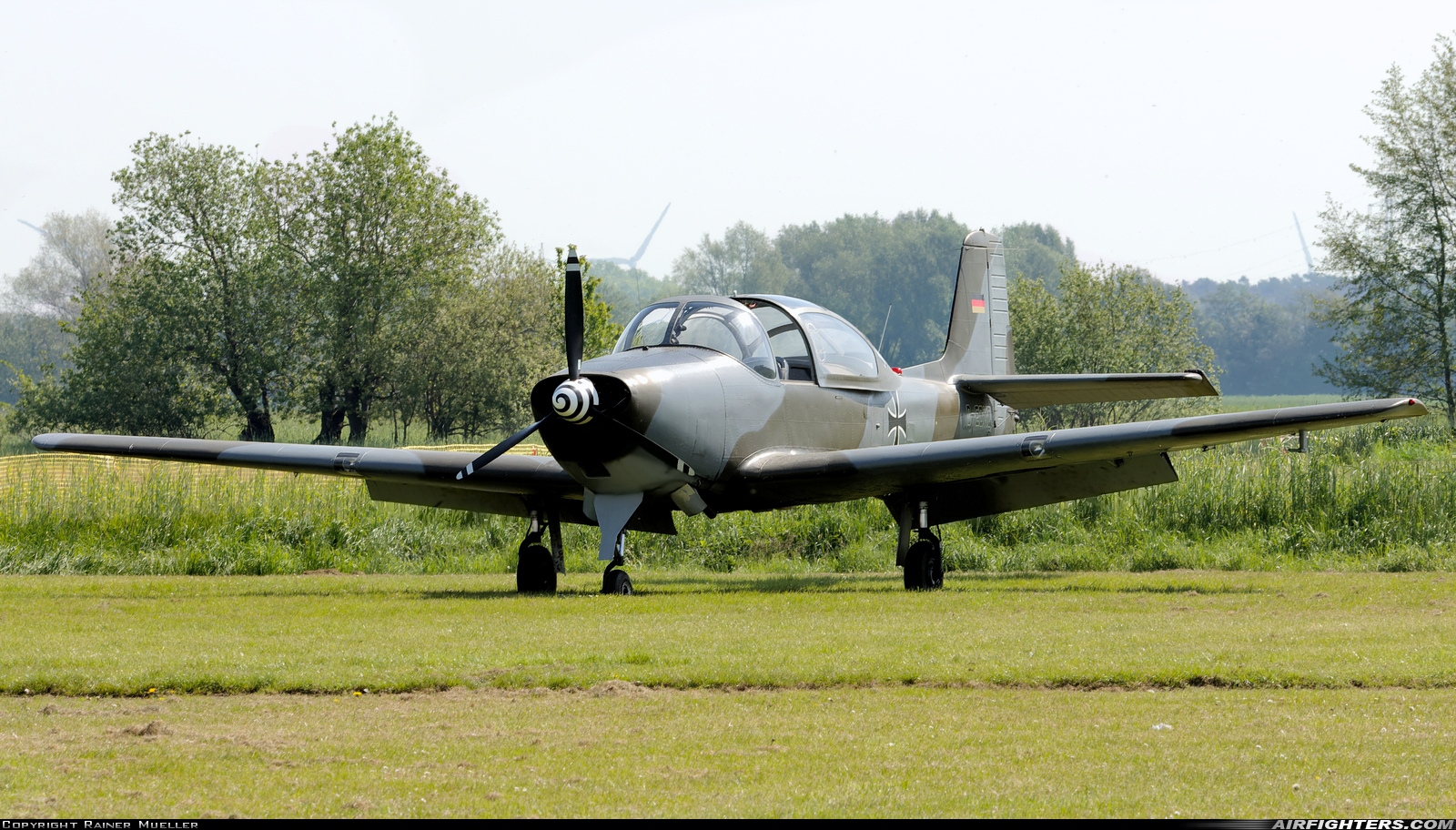 Private Piaggio P-149D D-EOMQ at Bohmte-Bad Essen (EDXD), Germany