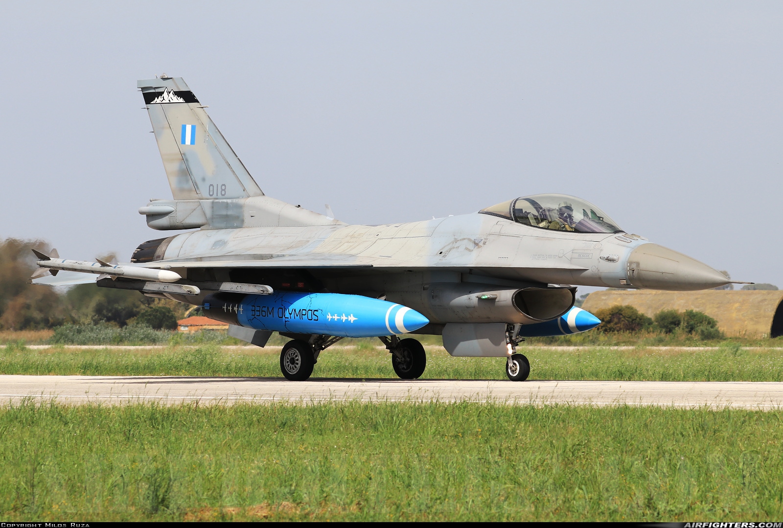 Greece - Air Force General Dynamics F-16C Fighting Falcon 018 at Andravida (Pyrgos -) (PYR / LGAD), Greece