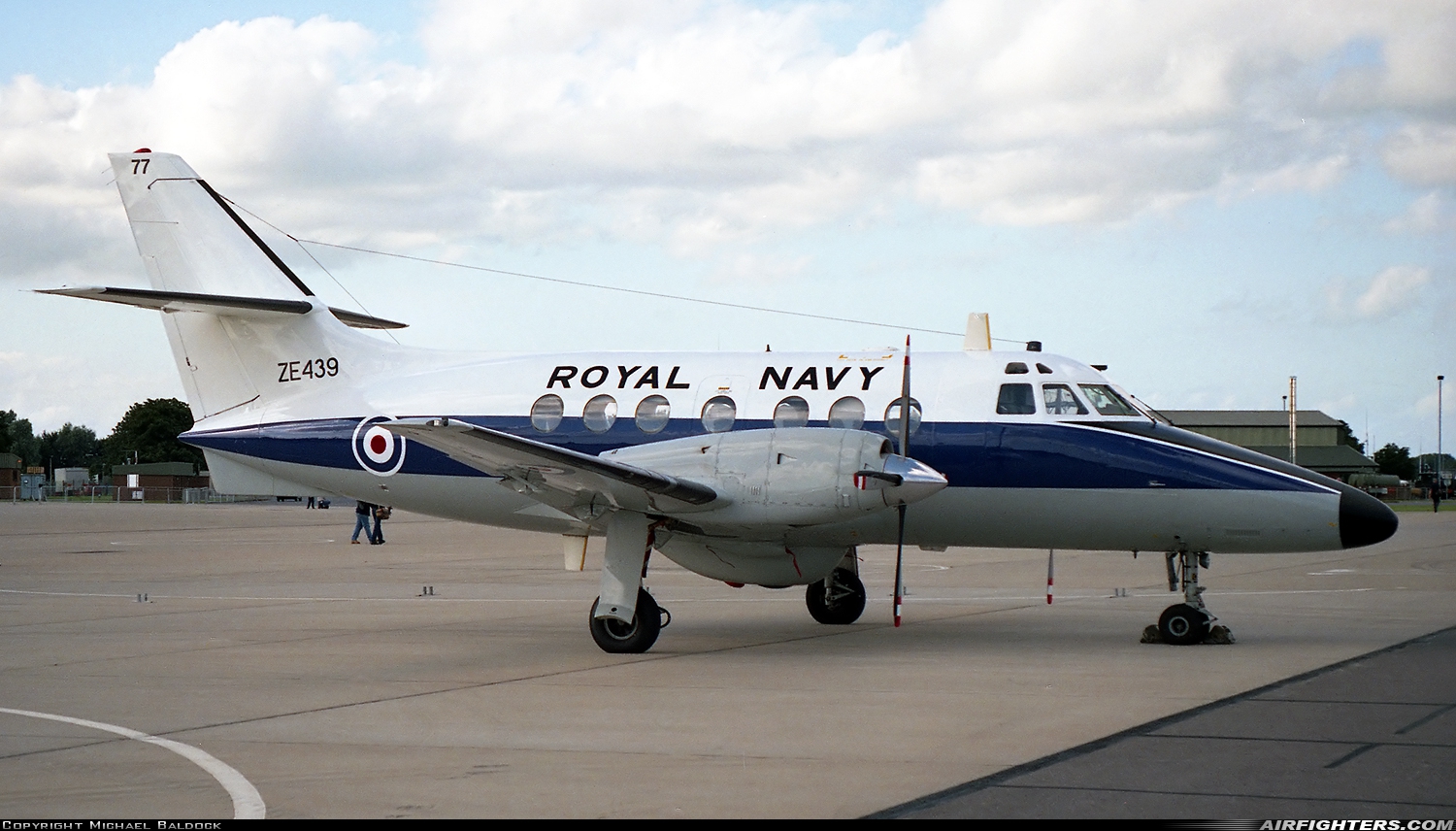 UK - Navy Scottish Aviation HP-137 Jetstream T3 ZE439 at Yeovilton (YEO / EGDY), UK