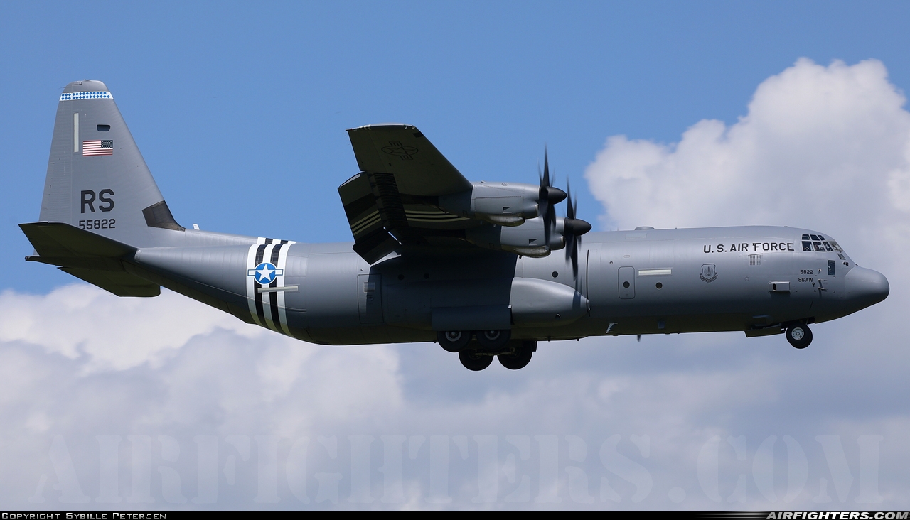 USA - Air Force Lockheed Martin C-130J-30 Hercules (L-382) 15-5822 at Ramstein (- Landstuhl) (RMS / ETAR), Germany