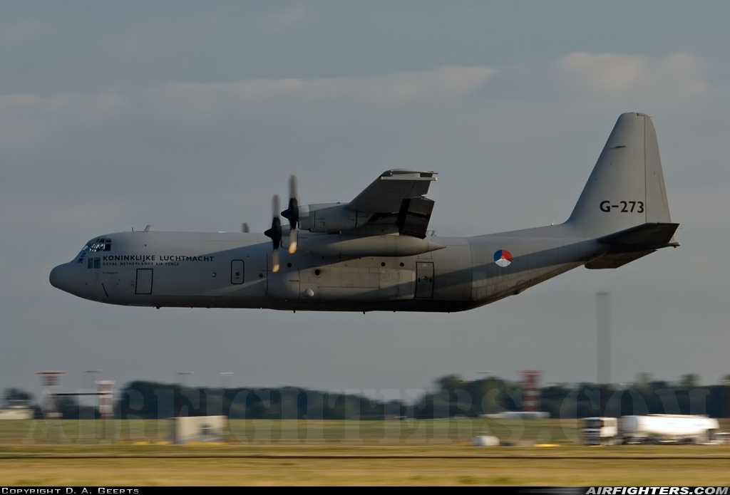 Netherlands - Air Force Lockheed C-130H-30 Hercules (L-382) G-273 at Brussels - National (Zaventem) / Melsbroek (BRU / EBBR / EBMB), Belgium