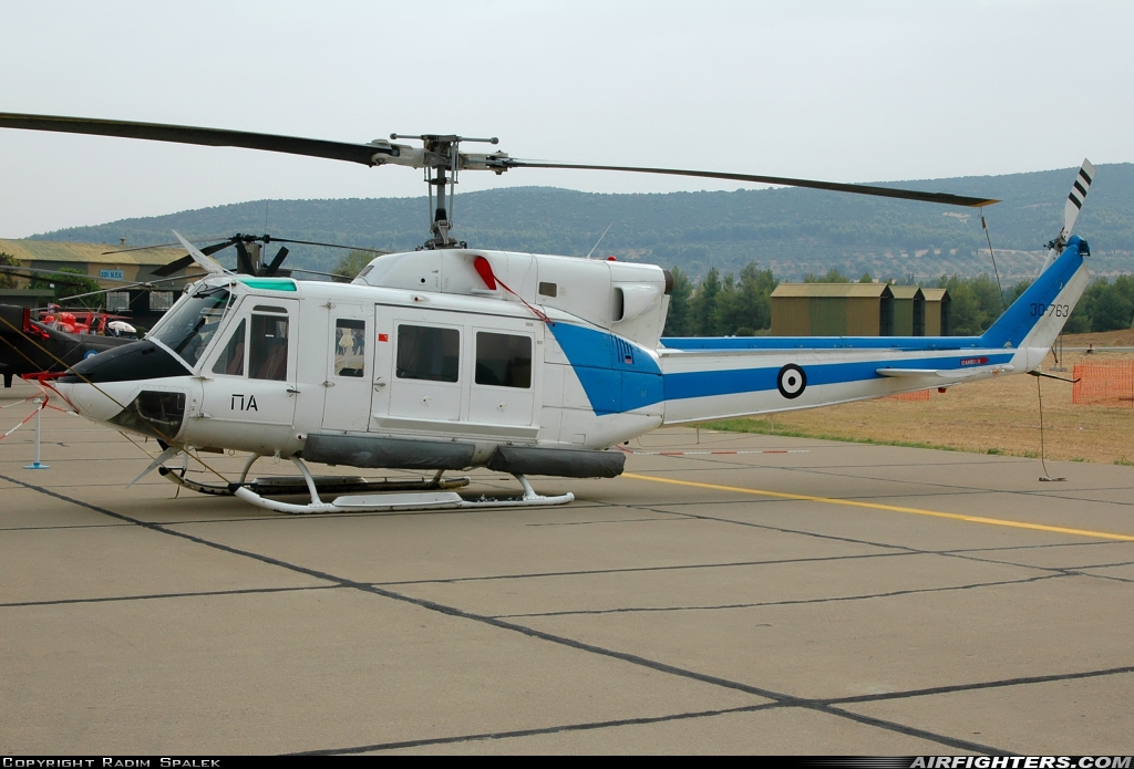 Greece - Air Force Agusta-Bell AB-212 30-763 at Tanagra (LGTG), Greece