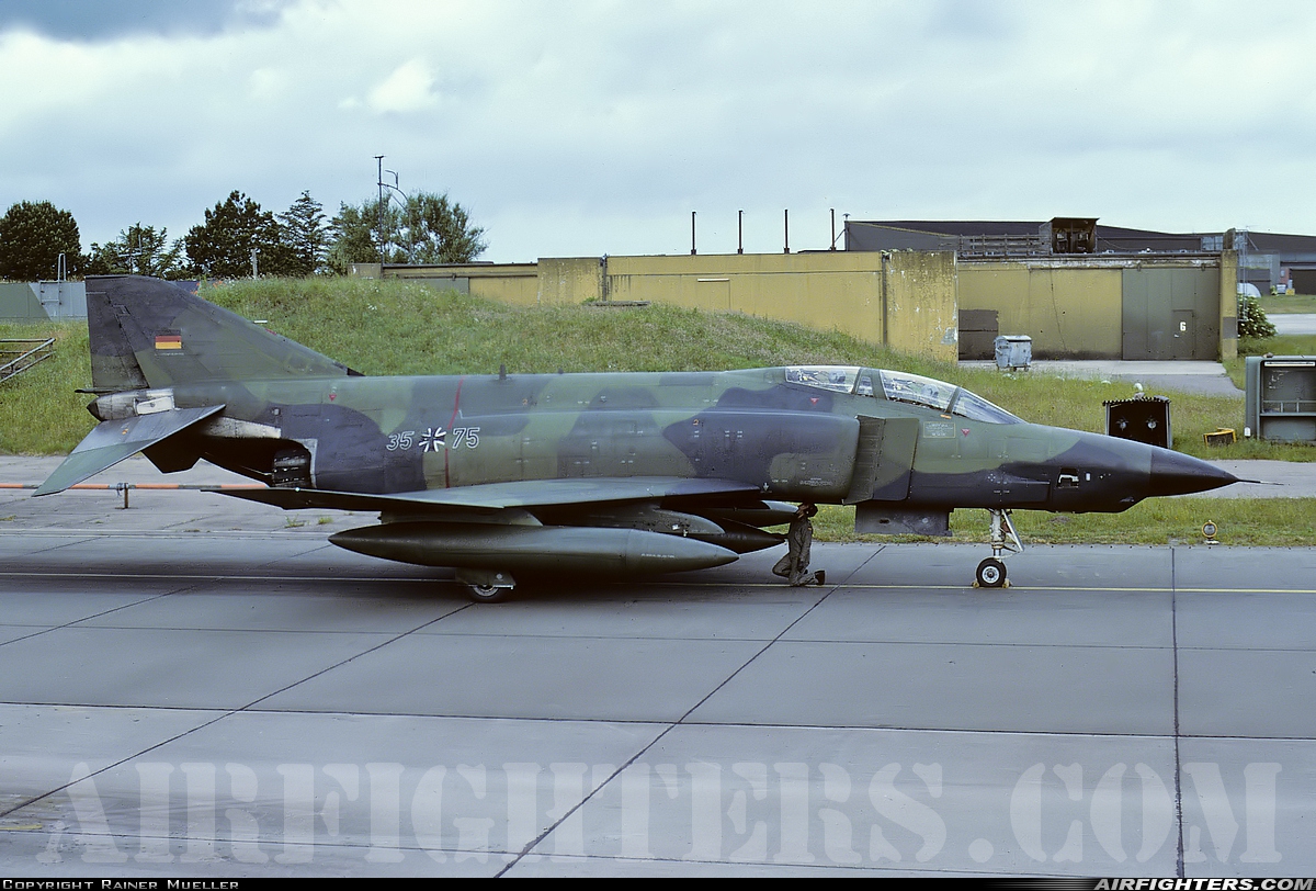 Germany - Air Force McDonnell Douglas RF-4E Phantom II 35+75 at Leck (EDXK), Germany
