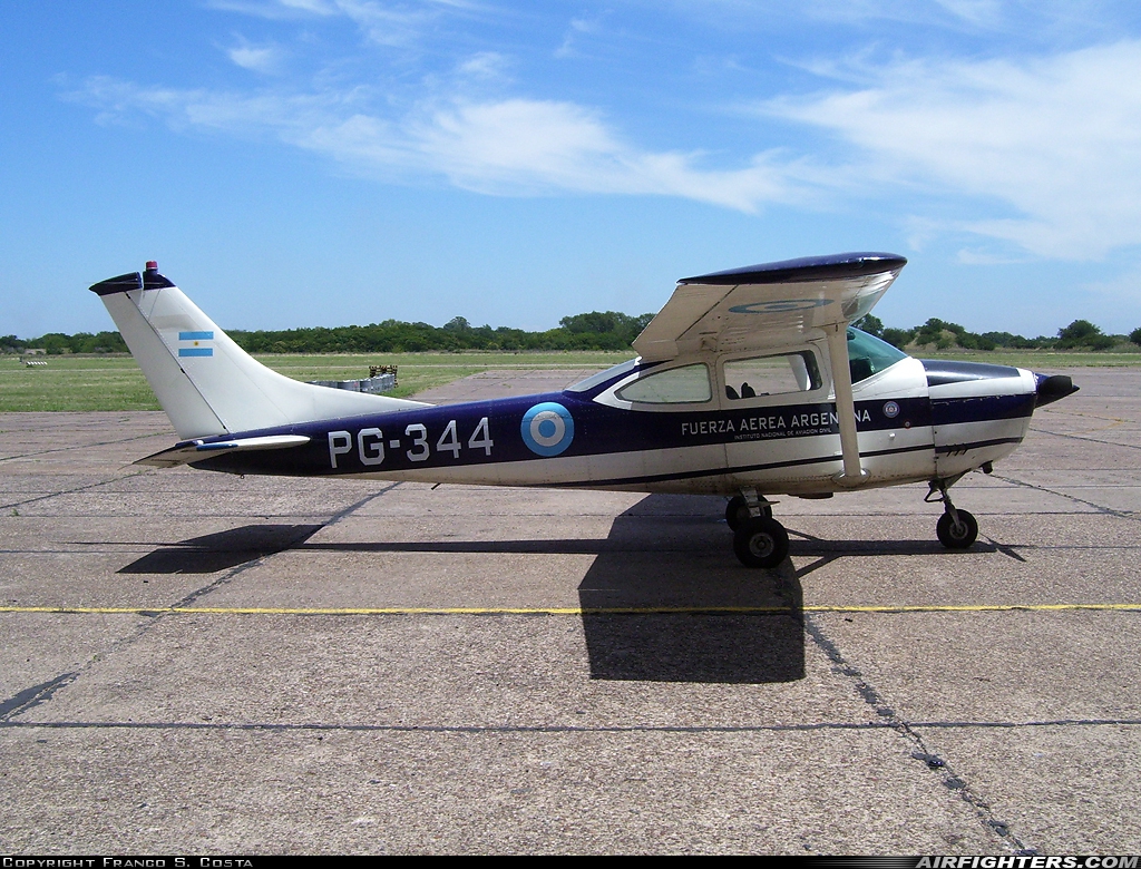 Argentina - Air Force Cessna/DINFIA Ce-182J PG-344 at Moron (MOR / SADM), Argentina
