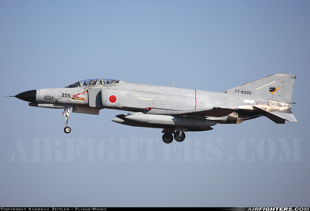 Japan - Air Force McDonnell Douglas F-4EJ Phantom II 77-8395 at Nyutabaru (RJFN), Japan