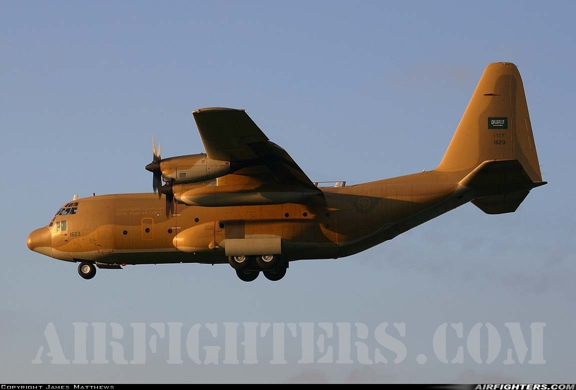 Saudi Arabia - Air Force Lockheed C-130H Hercules (L-382) 1623 at Warton (EGNO), UK