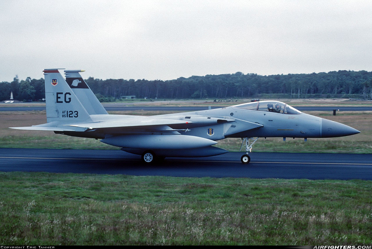 USA - Air Force McDonnell Douglas F-15C Eagle 85-0123 at Utrecht - Soesterberg (UTC / EHSB), Netherlands