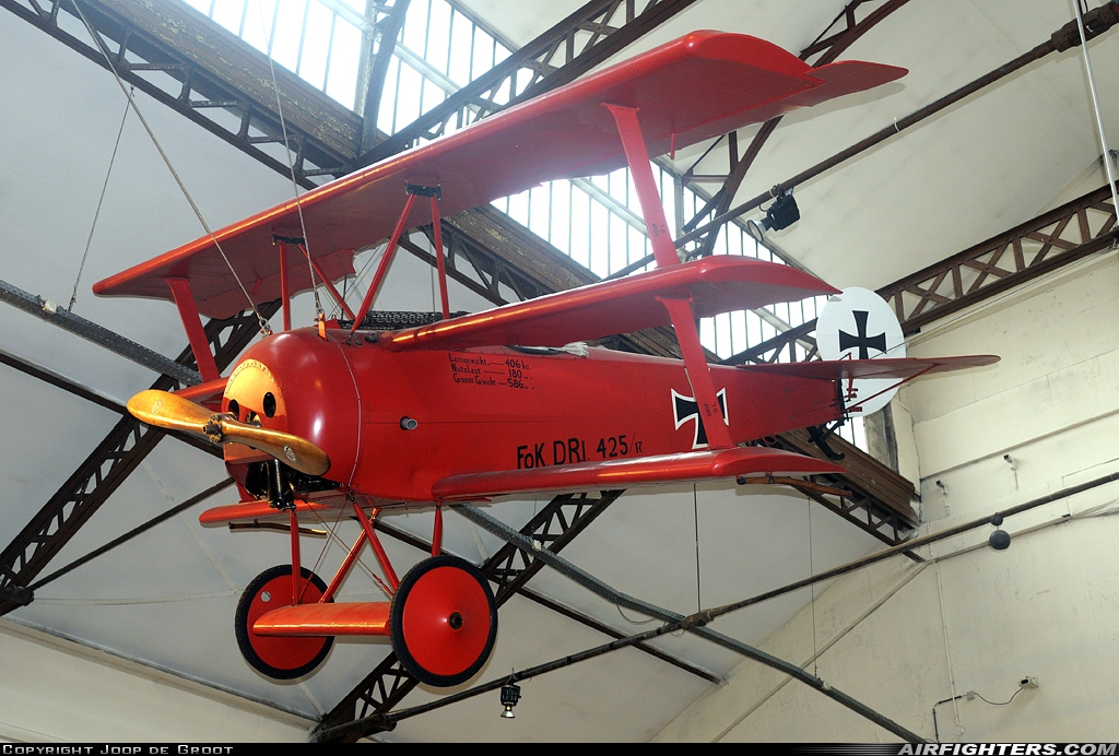 Germany - Air Force Fokker Dr.1 Triplane (Replica) 425/17 at Off-Airport - Brussels, Belgium