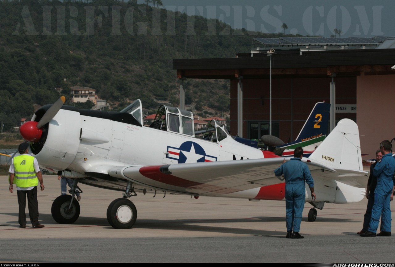 Private North American AT-6A Texan I-UOGI at Imperia - Heliport, Italy