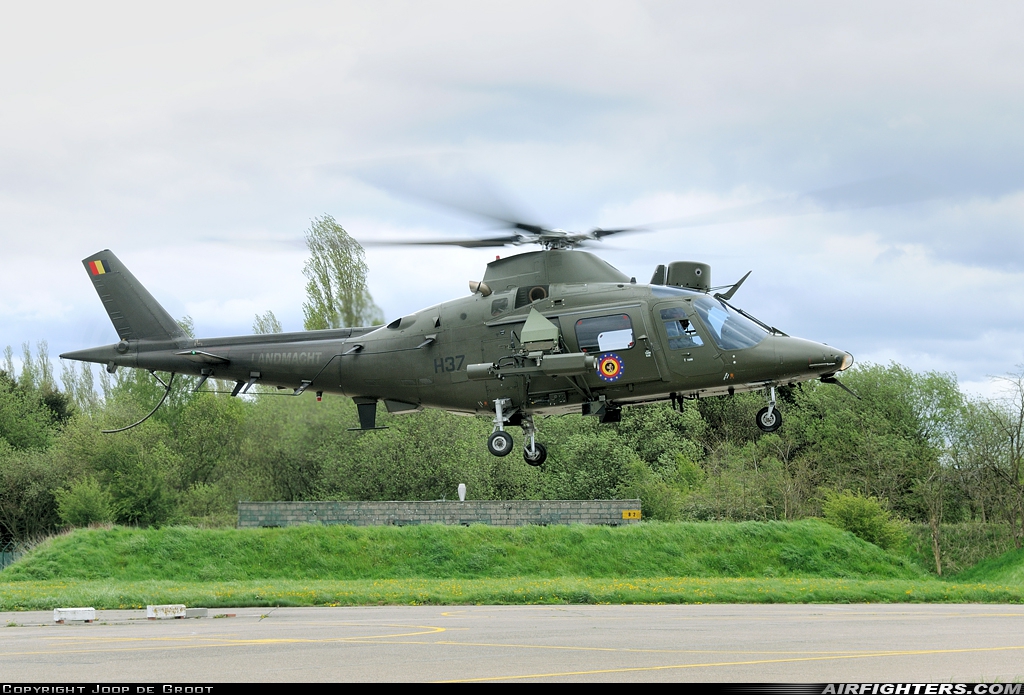Belgium - Army Agusta A-109HA (A-109BA) H37 at Liege (- Bierset) (LGG / EBLG), Belgium