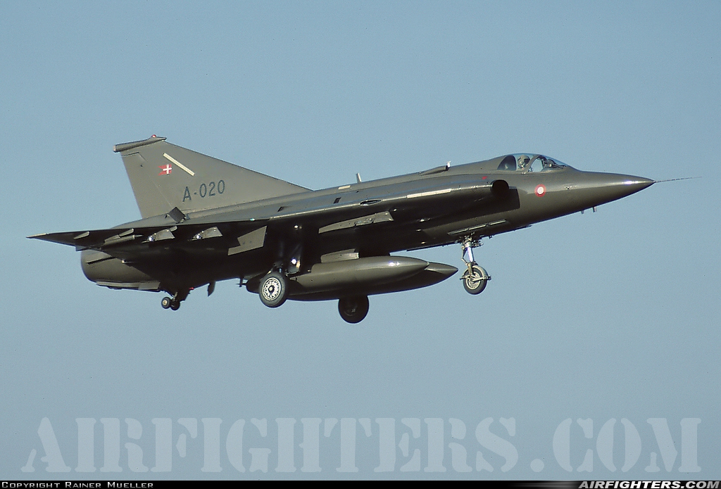 Denmark - Air Force Saab F35XD Draken A-020 at Gutersloh (GUT / ETUO), Germany