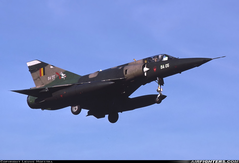 Belgium - Air Force Dassault Mirage 5BA BA05 at Leeuwarden (LWR / EHLW), Netherlands