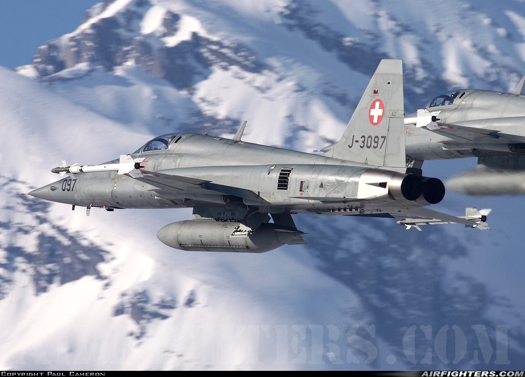 Switzerland - Air Force Northrop F-5E Tiger II J-3097 at Sion (- Sitten) (SIR / LSGS / LSMS), Switzerland