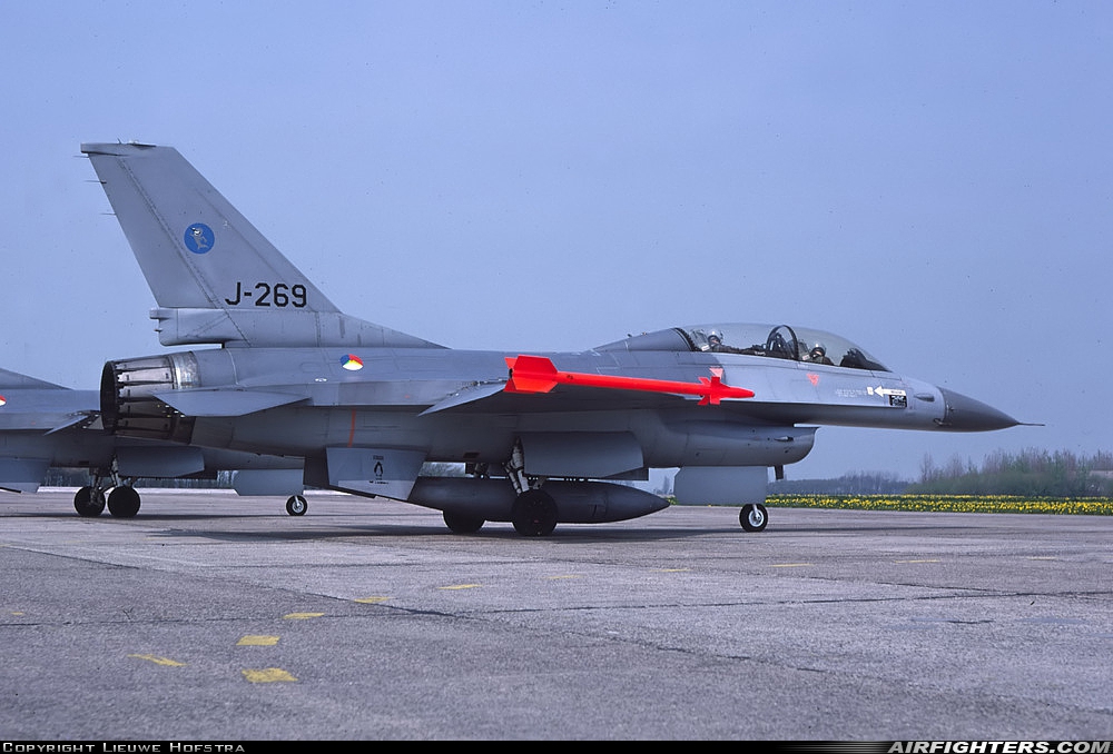 Netherlands - Air Force General Dynamics F-16B Fighting Falcon J-269 at Leeuwarden (LWR / EHLW), Netherlands