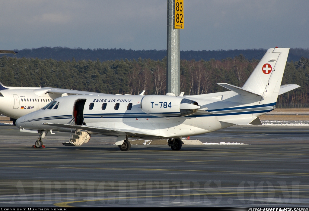 Switzerland - Air Force Cessna 560XL Citation Excel T-784 at Nuremberg (NUE / EDDN), Germany