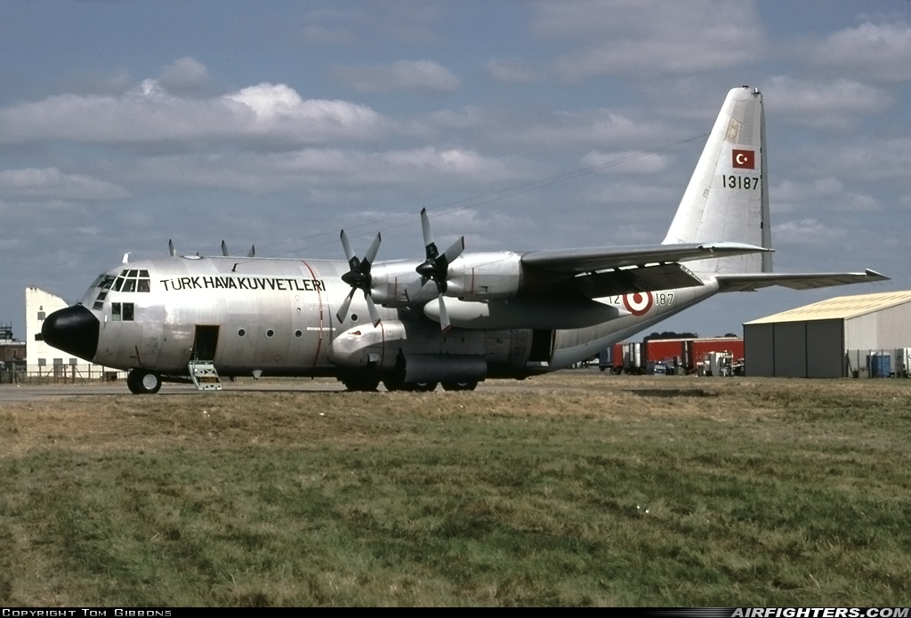 Türkiye - Air Force Lockheed C-130E Hercules (L-382) 63-13187 at Fairford (FFD / EGVA), UK