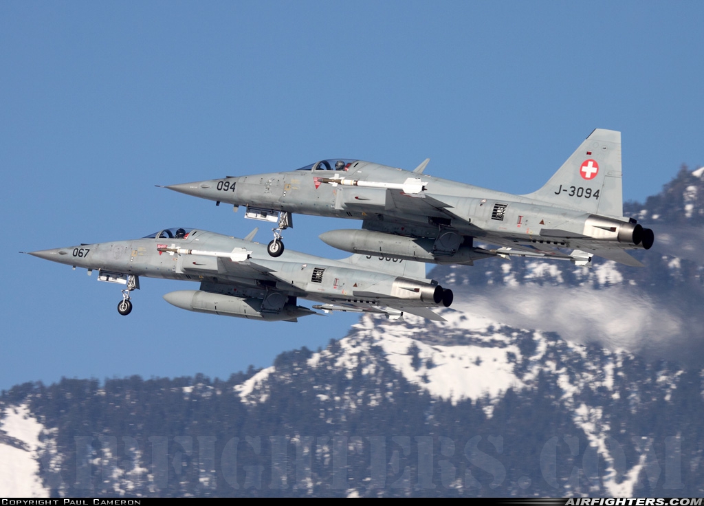 Switzerland - Air Force Northrop F-5E Tiger II J-3094 at Sion (- Sitten) (SIR / LSGS / LSMS), Switzerland
