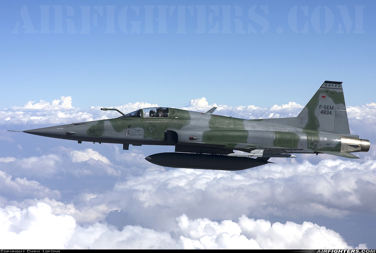 Brazil - Air Force Northrop F-5EM Tiger II 4834 at In Flight, Brazil