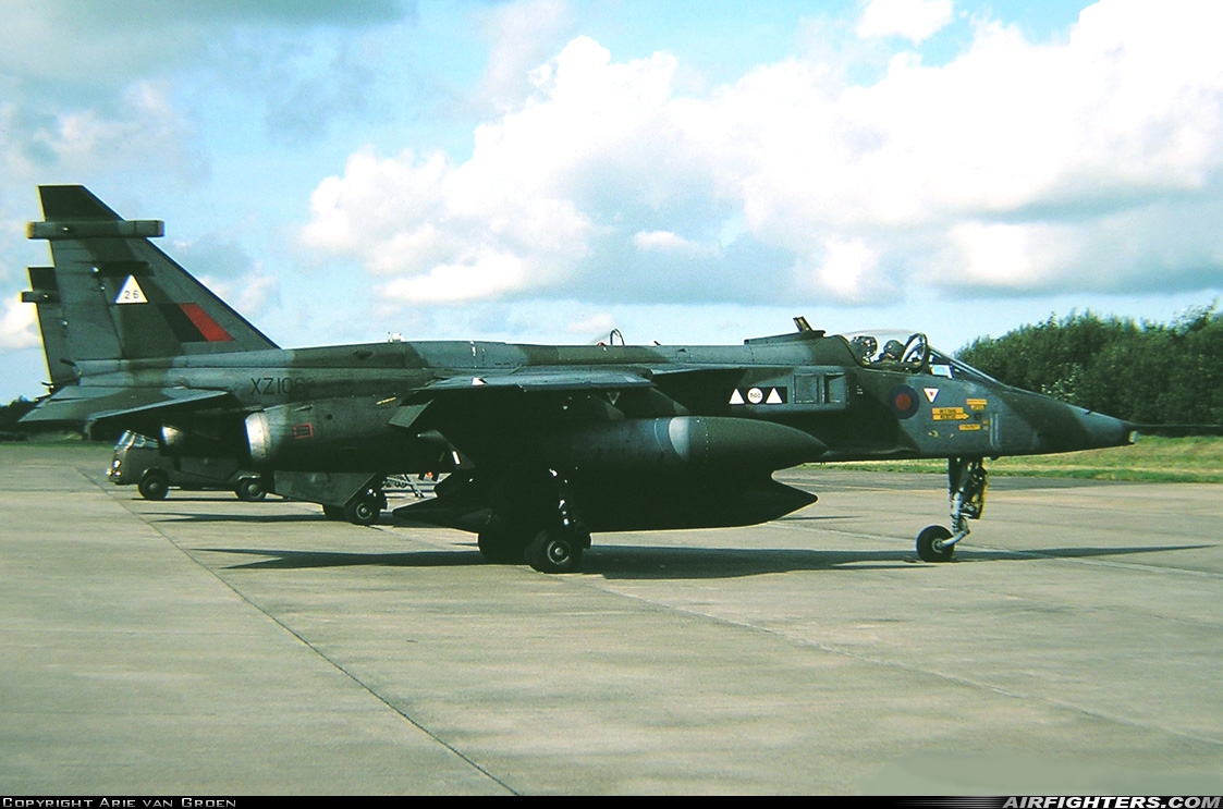 UK - Air Force Sepecat Jaguar GR1A XZ106 at Leeuwarden (LWR / EHLW), Netherlands