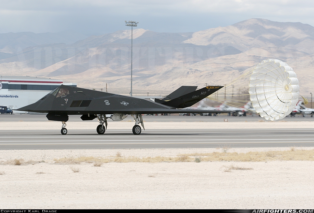 USA - Air Force Lockheed F-117A Nighthawk 88-0843 at Las Vegas - Nellis AFB (LSV / KLSV), USA