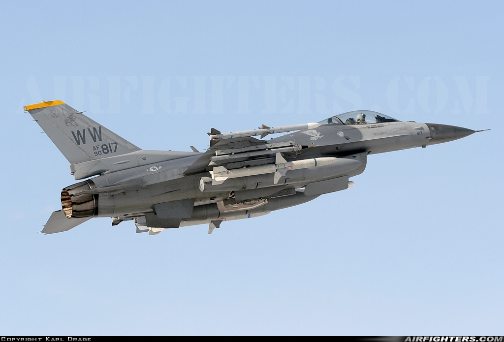 USA - Air Force General Dynamics F-16C Fighting Falcon 90-0817 at Fairbanks - Eielson AFB (EIL / PAEI), USA