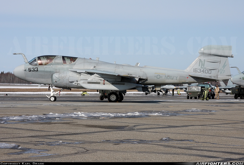 USA - Navy Grumman EA-6B Prowler (G-128) 163400 at Fairbanks - Eielson AFB (EIL / PAEI), USA