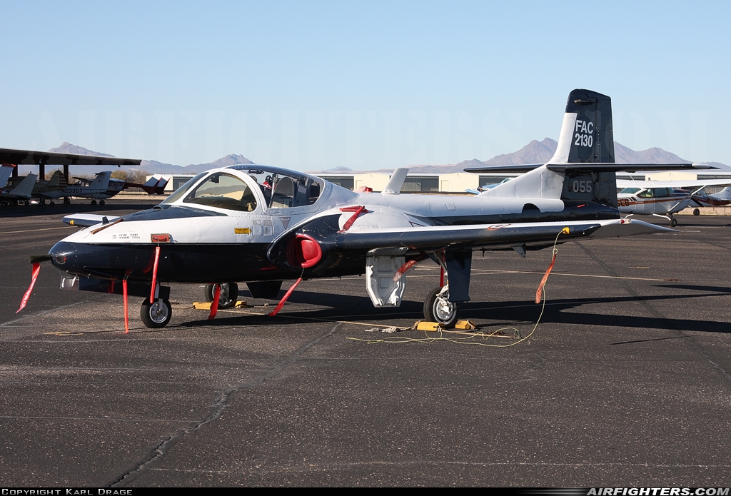 Colombia Cessna T-37B Tweety Bird (318B) FAC2130 at Marana (Tucson) - Northwest Regional (Avra Valley) (AVW / AVQ), USA