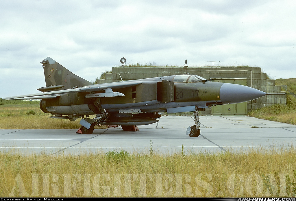 Germany - Air Force Mikoyan-Gurevich MiG-23ML 20+17 at Rostock - Laage (RLG / ETNL), Germany