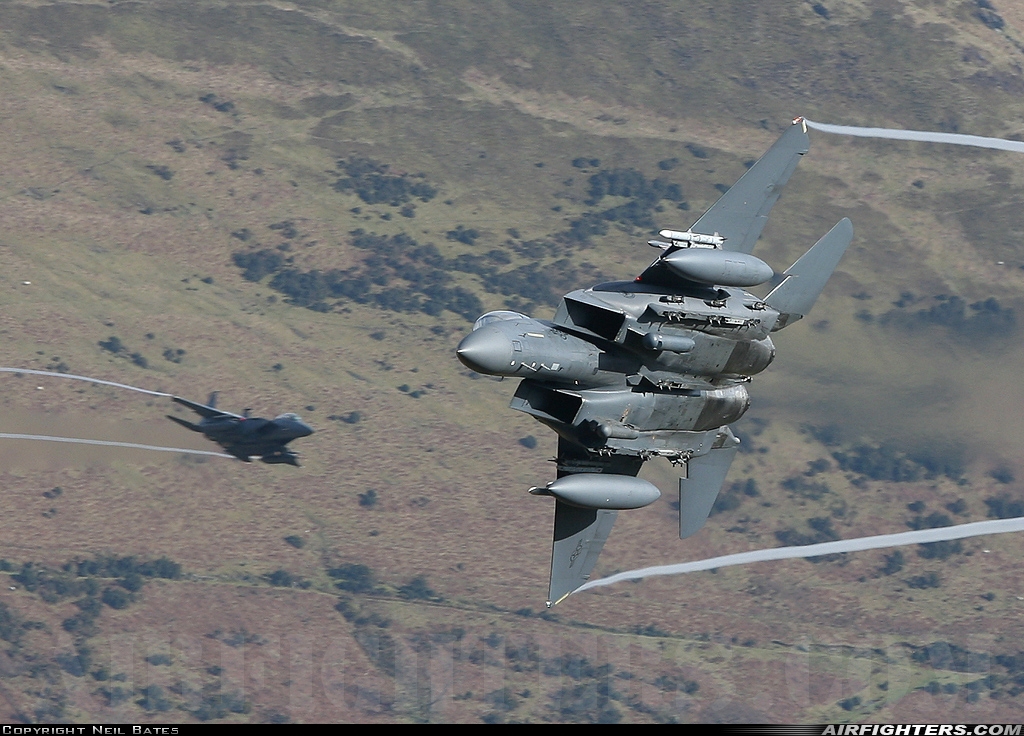 USA - Air Force McDonnell Douglas F-15E Strike Eagle 91-0318 at Off-Airport - Machynlleth Loop Area, UK