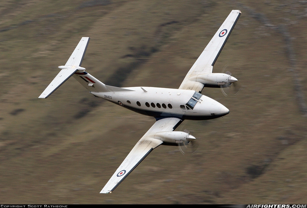 UK - Air Force Beech Super King Air B200 ZK453 at Off-Airport - Machynlleth Loop Area, UK