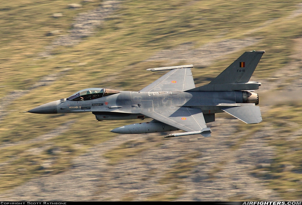 Belgium - Air Force General Dynamics F-16AM Fighting Falcon FA-111 at Off-Airport - Cumbria, UK
