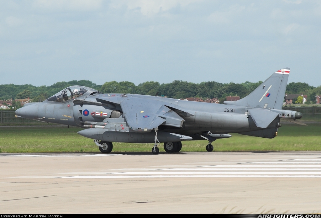 UK - Air Force British Aerospace Harrier GR.9 ZG501 at Coningsby (EGXC), UK