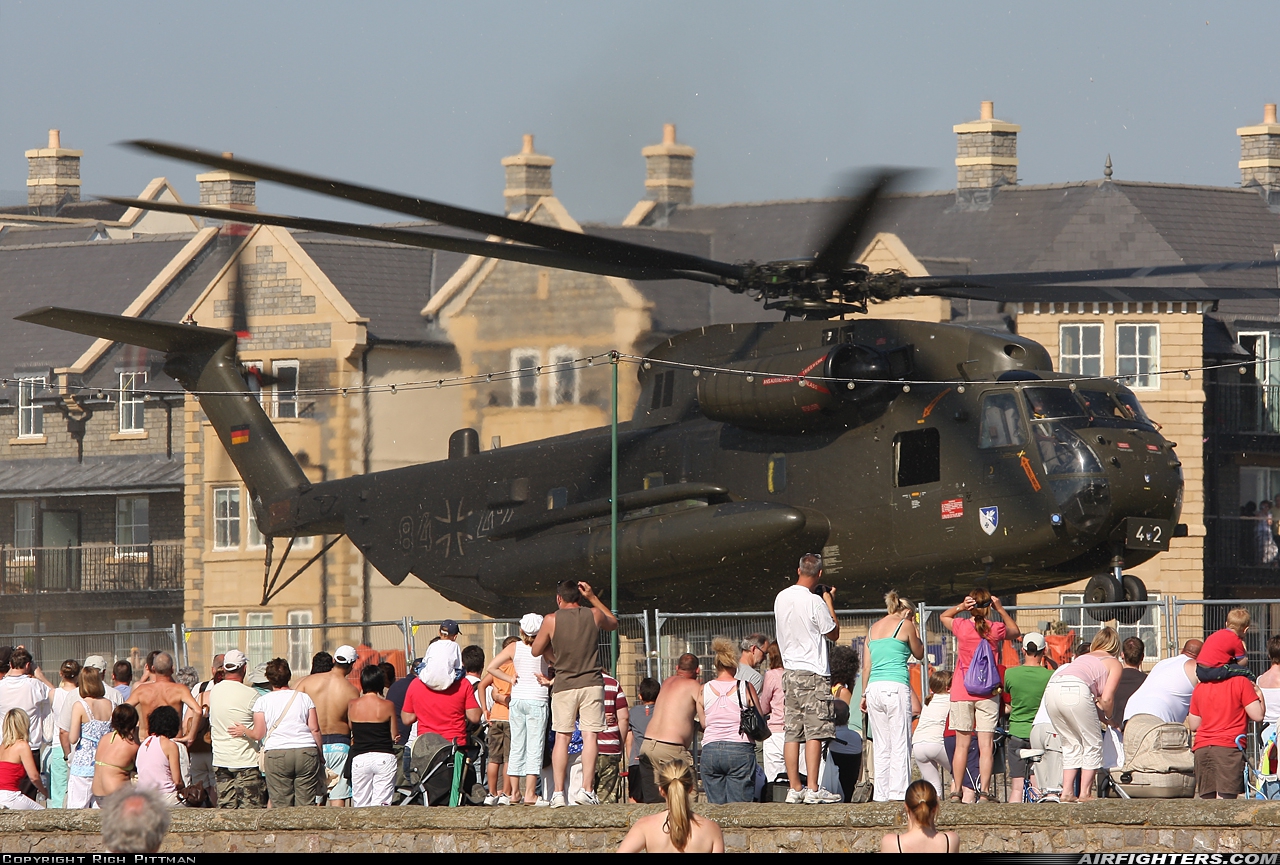 Germany - Army Sikorsky CH-53GS (S-65) 84+42 at Weston-super-Mare, UK