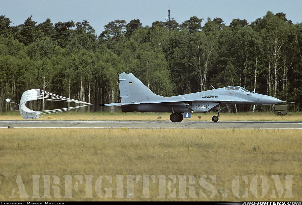 Germany - Air Force Mikoyan-Gurevich MiG-29G (9.12A) 29+16 at Preschen, Germany