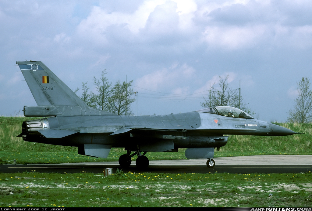 Belgium - Air Force General Dynamics F-16A Fighting Falcon FA-16 at Leeuwarden (LWR / EHLW), Netherlands