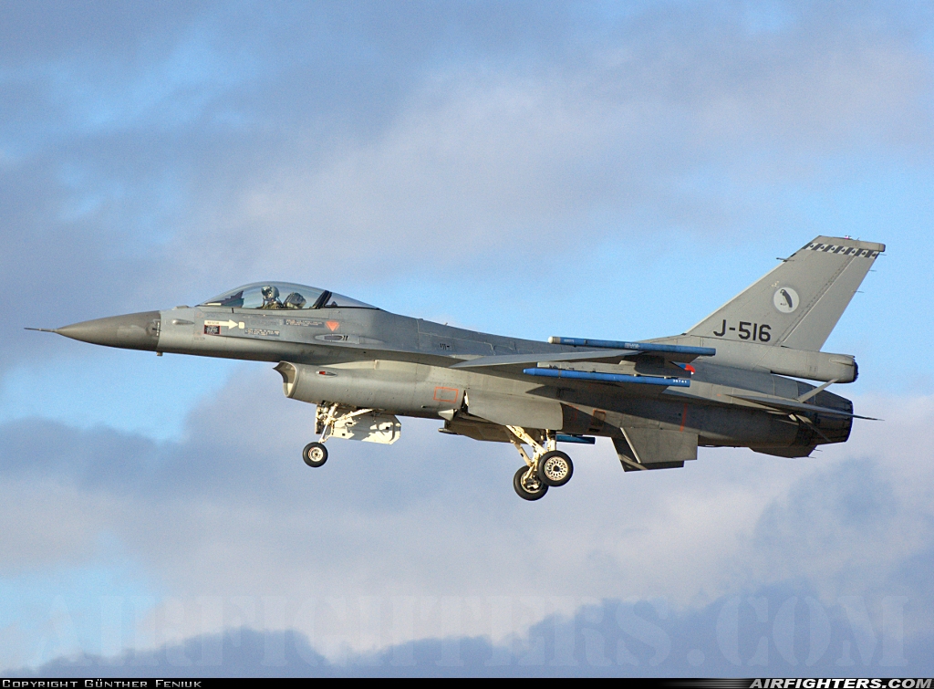 Netherlands - Air Force General Dynamics F-16AM Fighting Falcon J-516 at Neuburg - Zell (ETSN), Germany