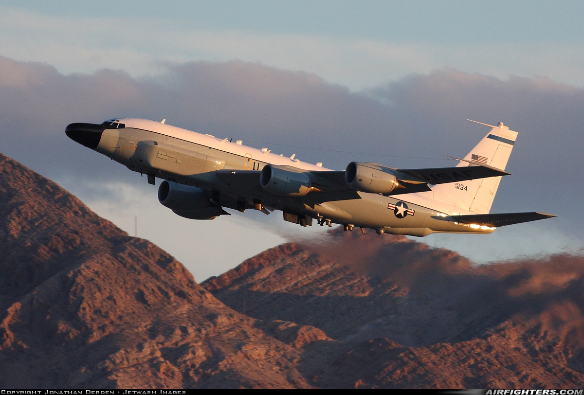 USA - Air Force Boeing RC-135W Rivet Joint (717-158) 62-4134 at Las Vegas - Nellis AFB (LSV / KLSV), USA
