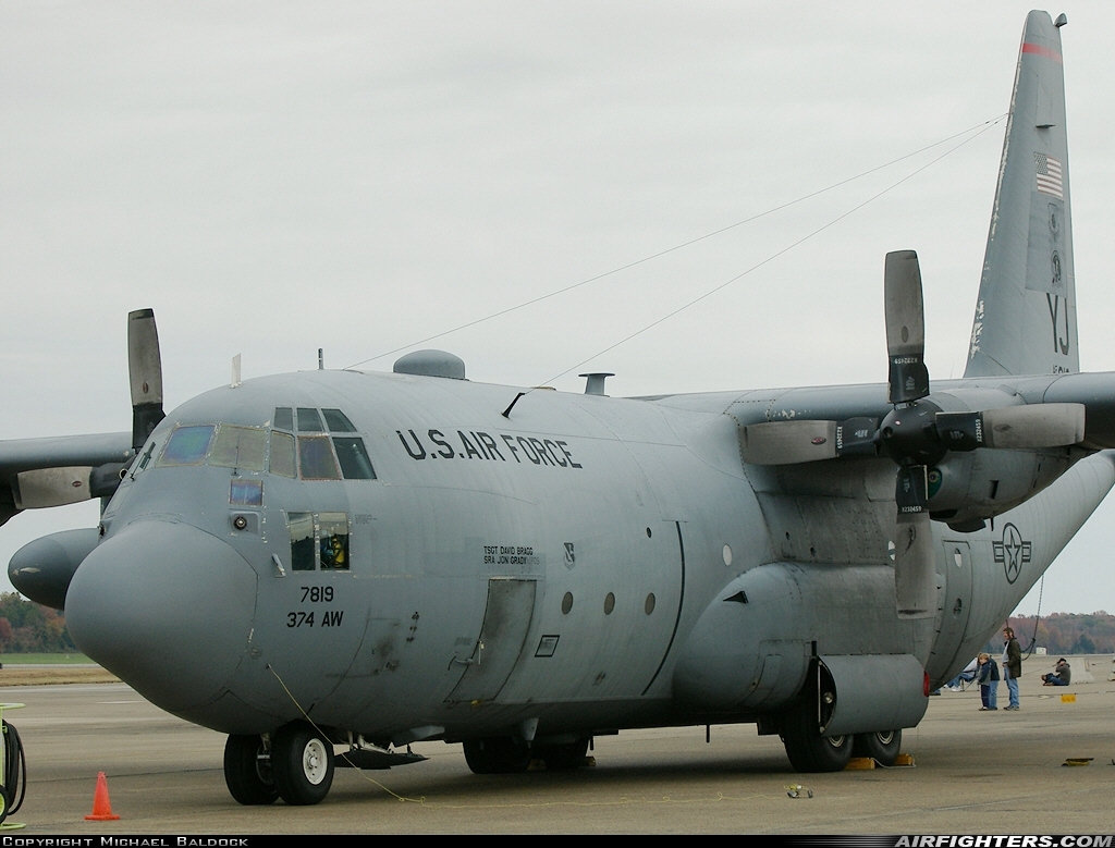 USA - Air Force Lockheed C-130E Hercules (L-382) 63-7819 at Jacksonville - Little Rock AFB (LRF / KLRF), USA