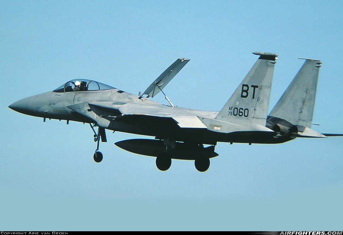 USA - Air Force McDonnell Douglas F-15A Eagle 75-0060 at Bitburg (BBJ / EDRB), Germany