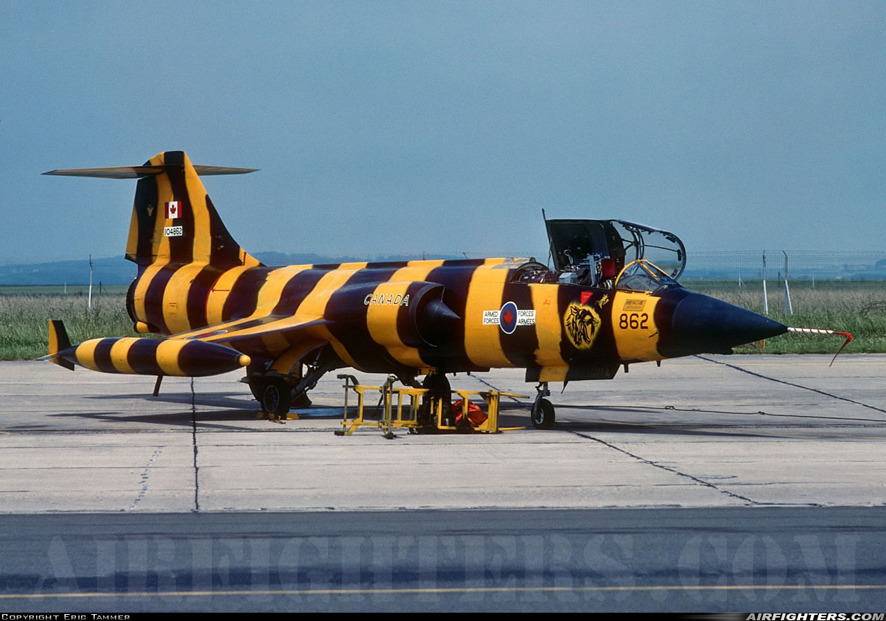Canada - Air Force Canadair CF-104D Starfighter (CL-90) 104862 at Cambrai - Epinoy (LFQI), France