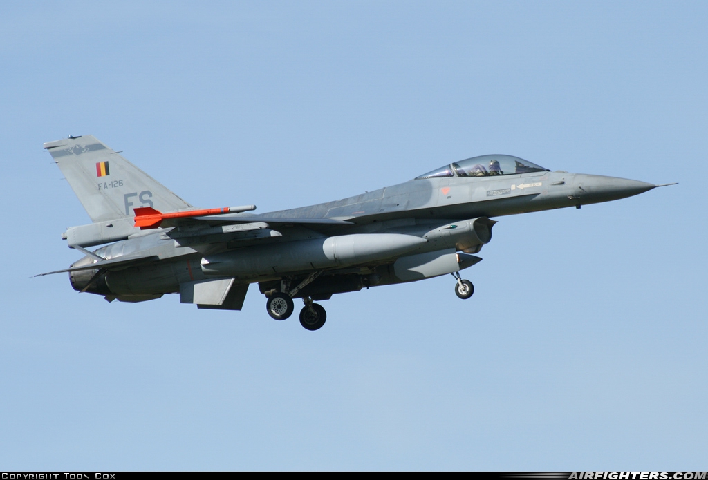 Belgium - Air Force General Dynamics F-16AM Fighting Falcon FA-126 at Florennes (EBFS), Belgium
