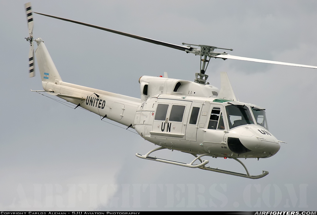 Argentina - Air Force Bell 212 Twin Two-Twelve H-86 at San Juan - Isla Grande (SIG / TJIG), Puerto Rico