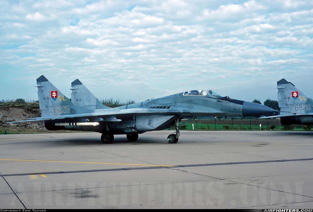 Slovakia - Air Force Mikoyan-Gurevich MiG-29A (9.12A) 6425 at Uden - Volkel (UDE / EHVK), Netherlands