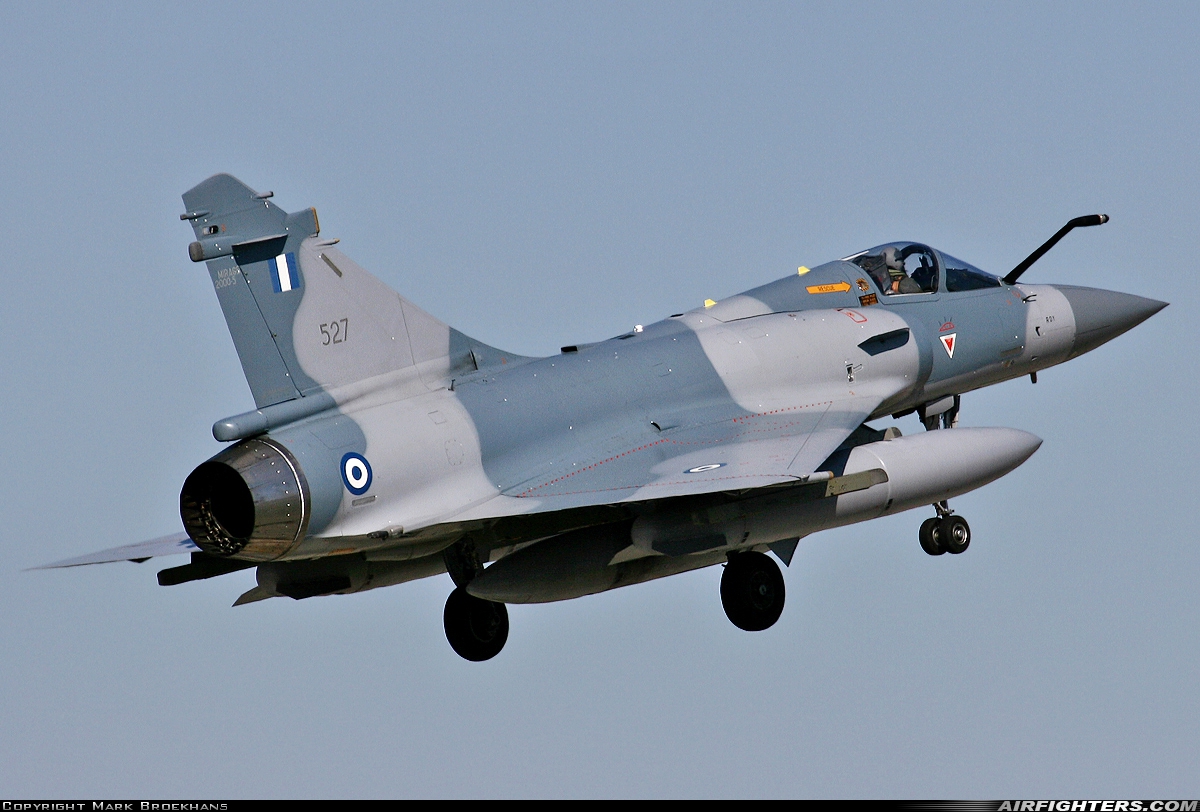 Greece - Air Force Dassault Mirage 2000-5EG 527 at Florennes (EBFS), Belgium