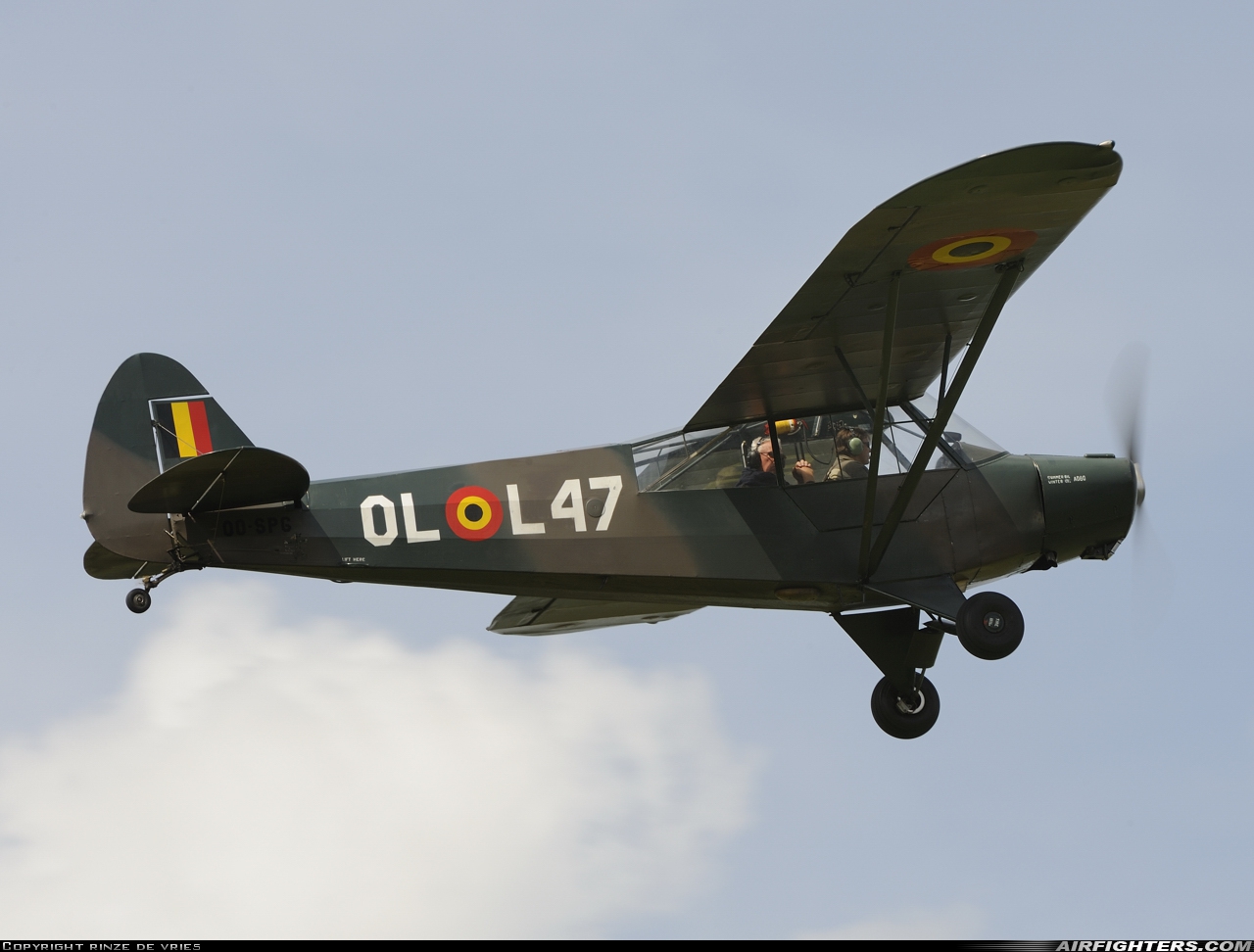 Private Piper PA-18-95 Super Cub OO-SPG at Schaffen - Diest (EBDT), Belgium
